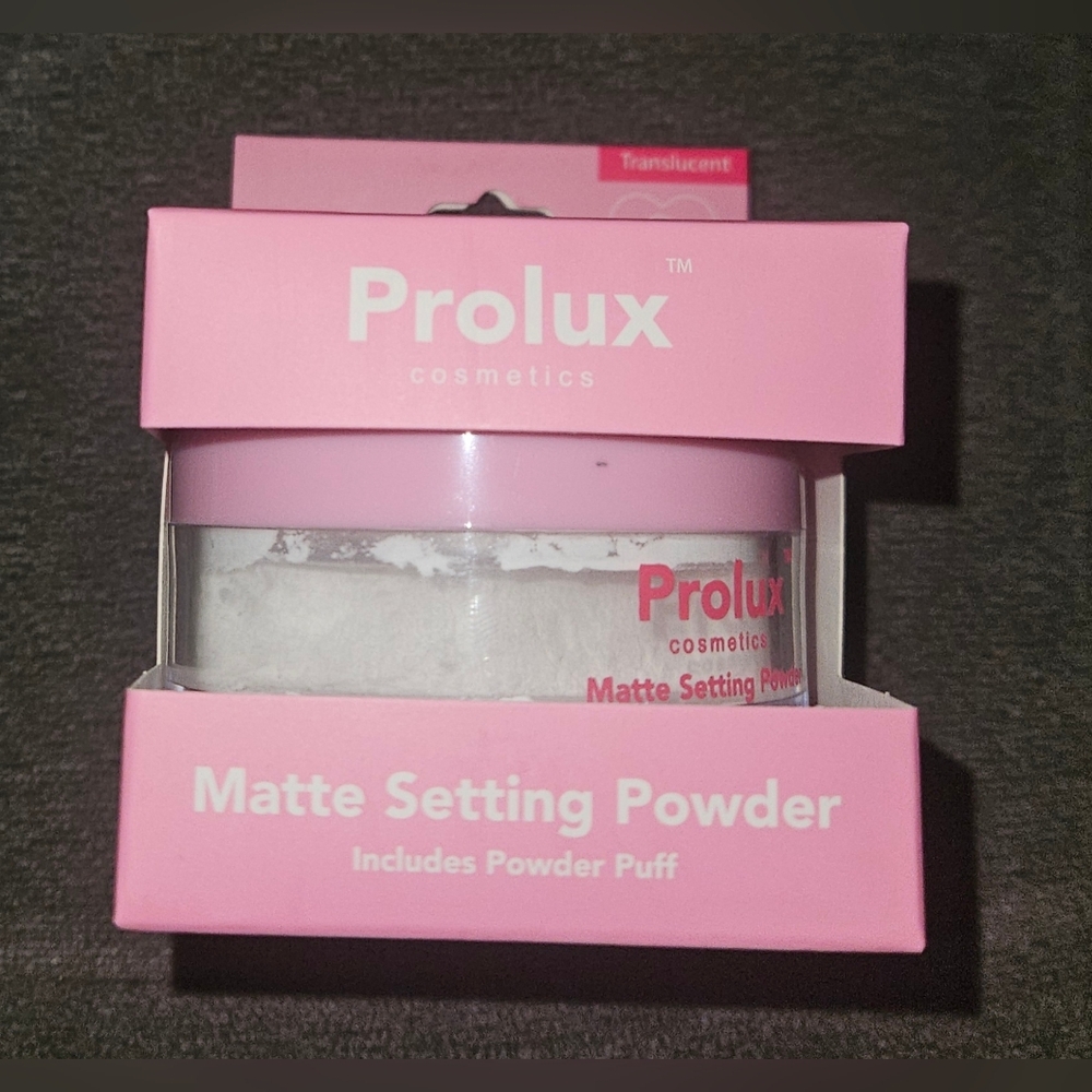 Prolux Matte Setting Powder With Puff - Translucent 1.35oz BNIB - Picture 2 of 2